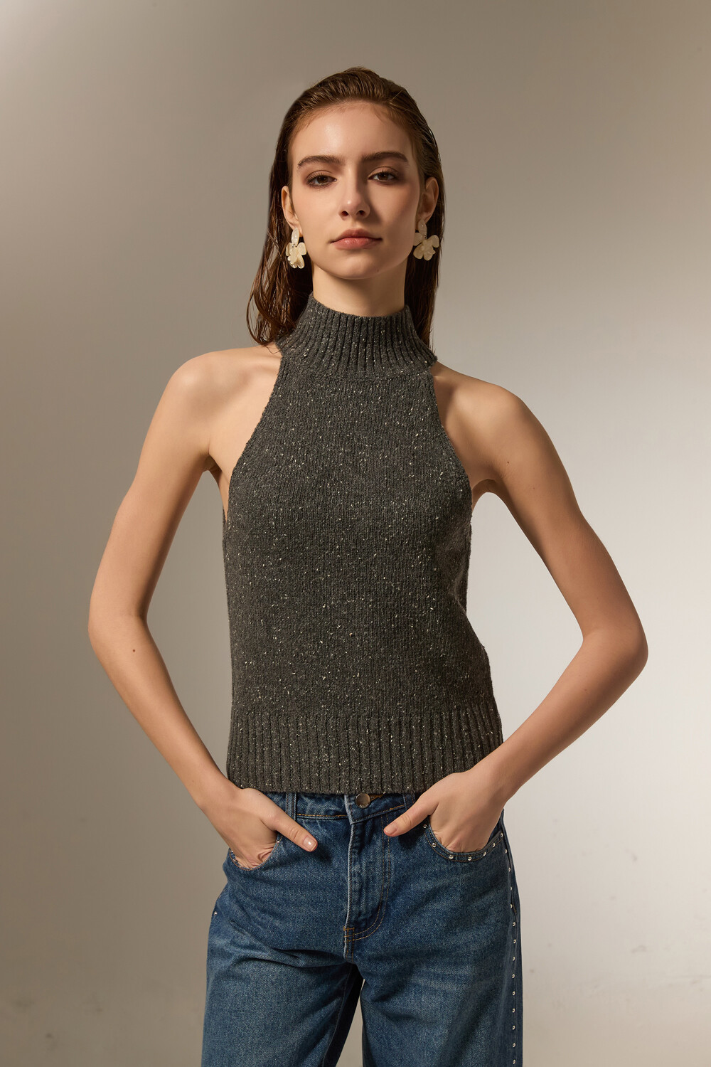 Tops Umbriax Gris Melange Oscuro