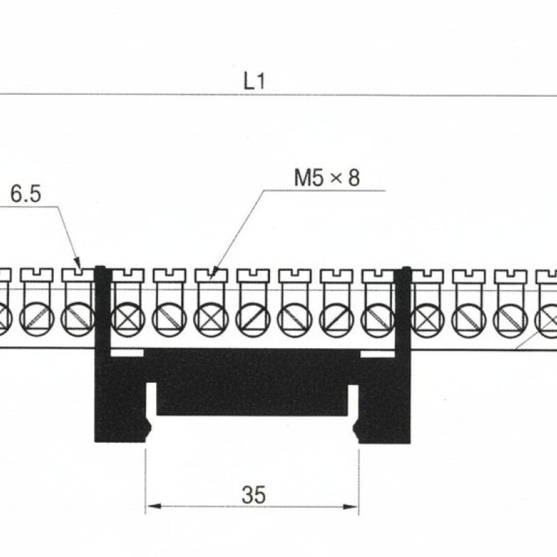 BARRA P/ TIERRA DIN 12 POLOS VERDE. VCP BARRA P/ TIERRA DIN 12 POLOS VERDE. VCP