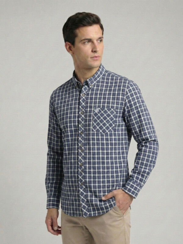 CAMISA MANGA LARGA A CUADROS CAMISA MANGA LARGA A CUADROS