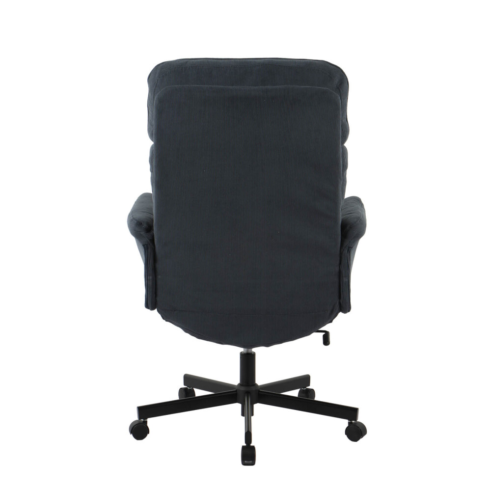 SILLA DE OFICINA GERENCIAL TELA-Y-METAL AZUL CICERÓN