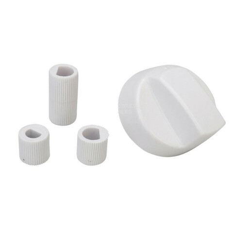 Perilla Universal Blanca Para Cocina Con Adaptadores Perilla Universal Blanca Para Cocina Con Adaptadores