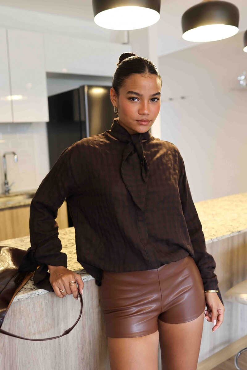 BLUSA ZARA - MARRON 