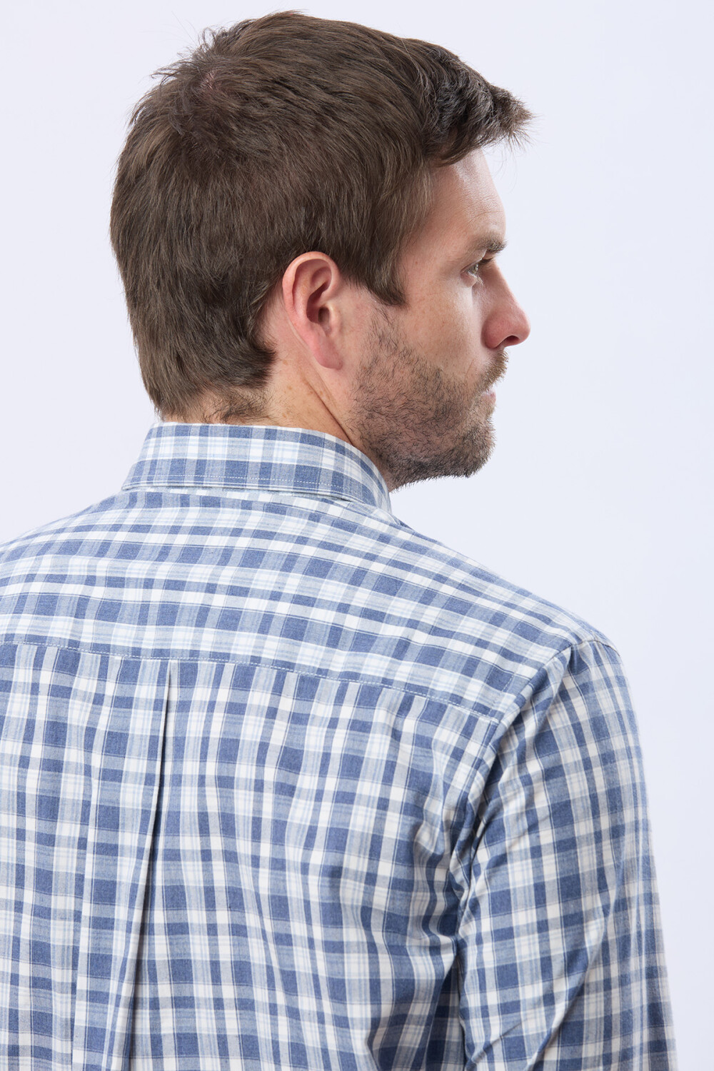 CAMISA A CUADROS Azul