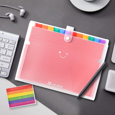 Carpeta A4 con 13 compartimentos y separadores Sc