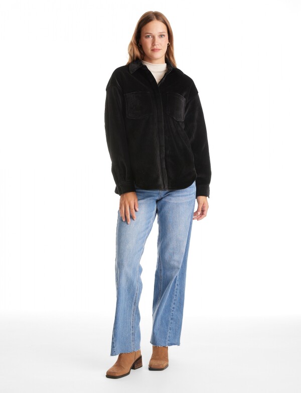 Sobrecamisa Corduroy Soft NEGRO