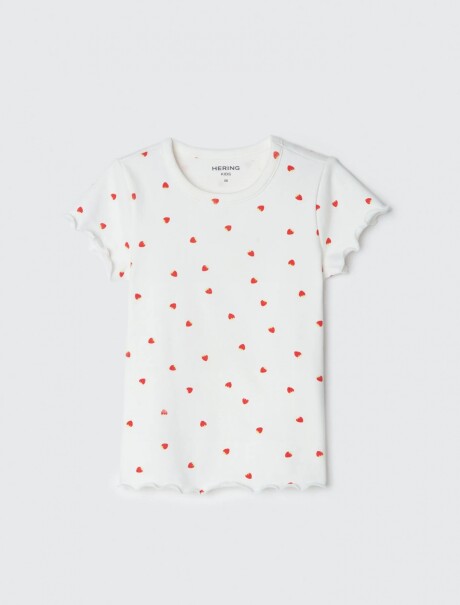 BLUSA INFANTIL ESTAMPADA BLANCO