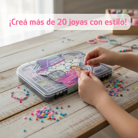 Set de Cuentas Creativo P/Crear Pulseras/Brazaletes 6+años Multicolor
