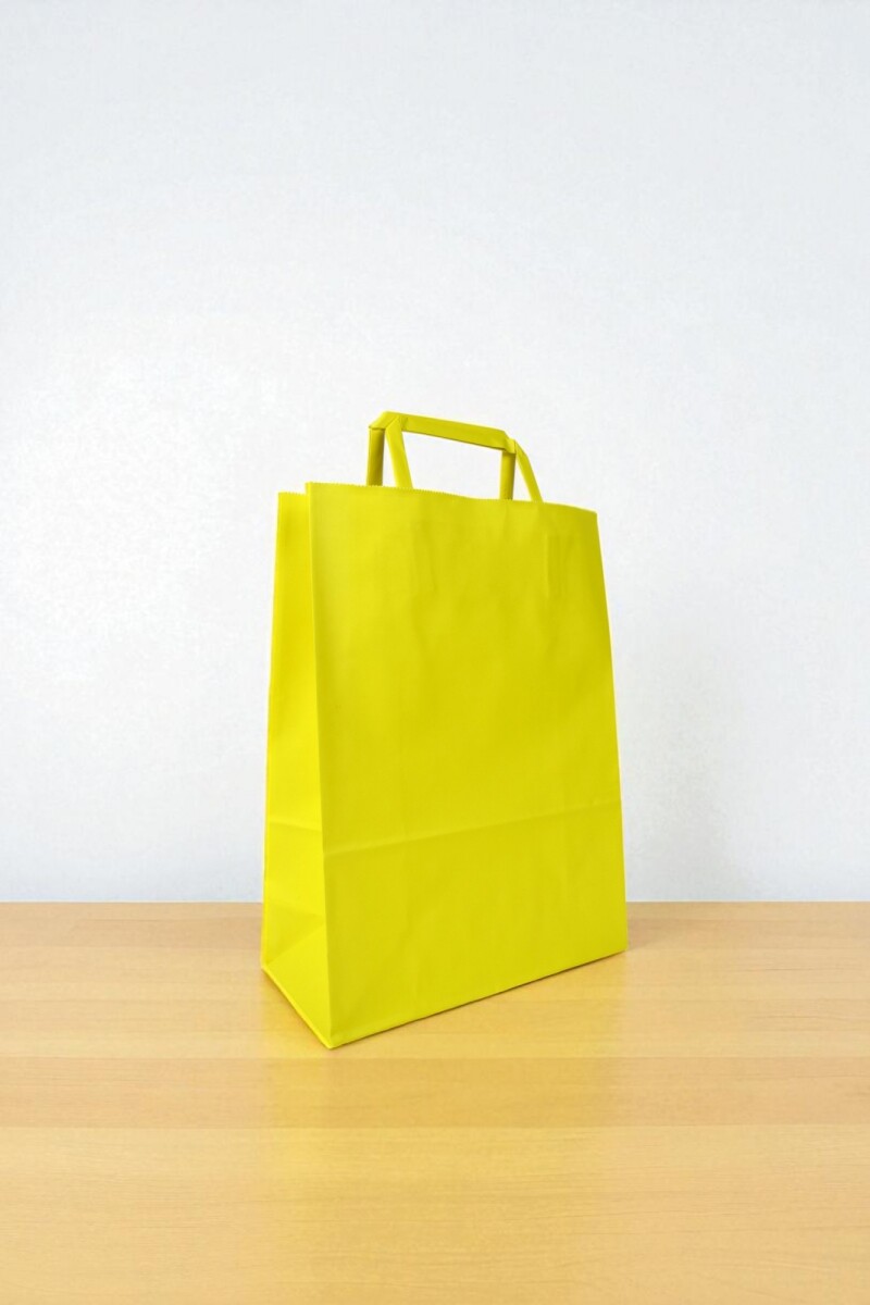 Bolsa lisa acuario 22x10x30 cm - AMARILLO 