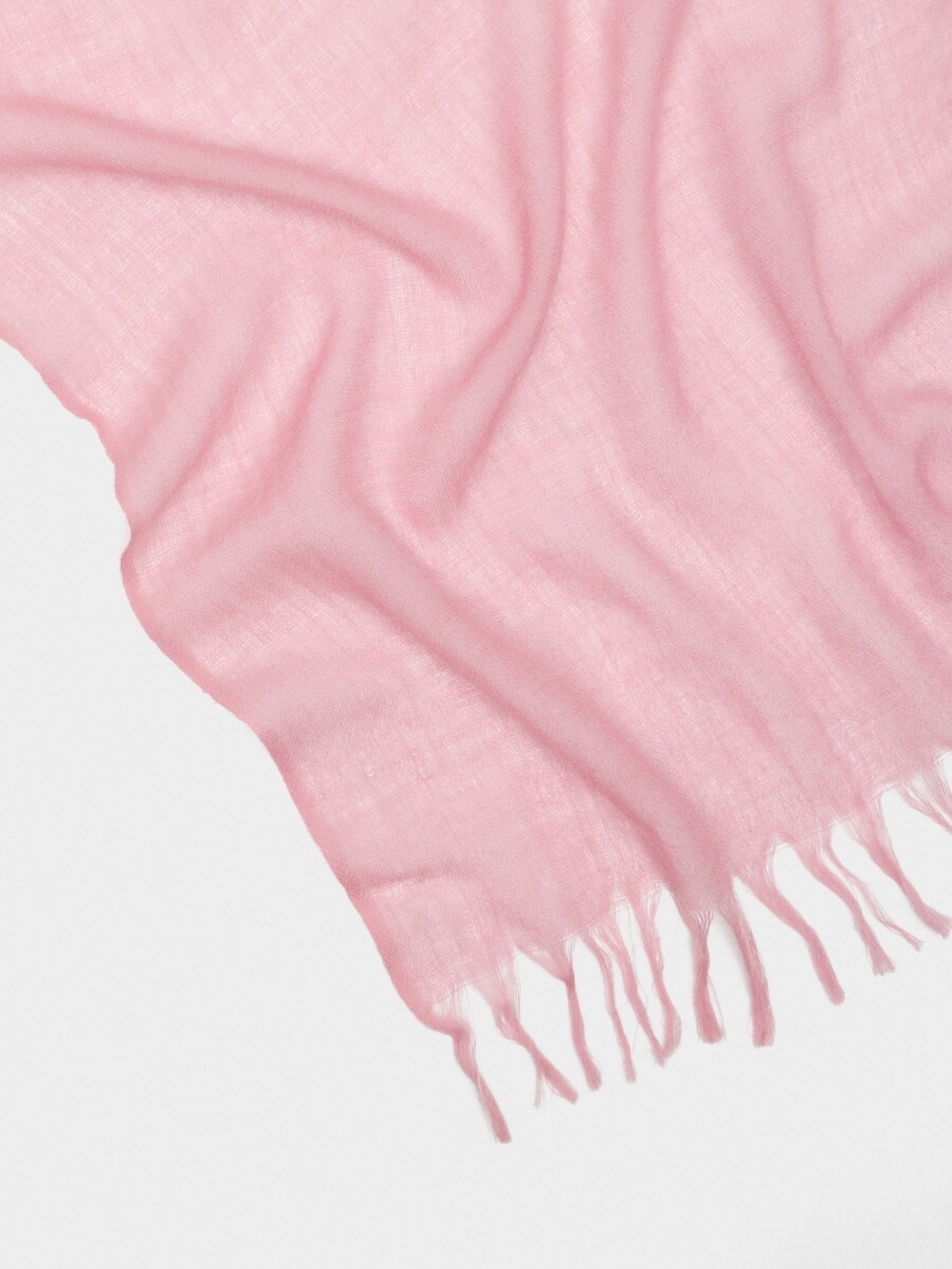 Pashmina 100% Lana rosa