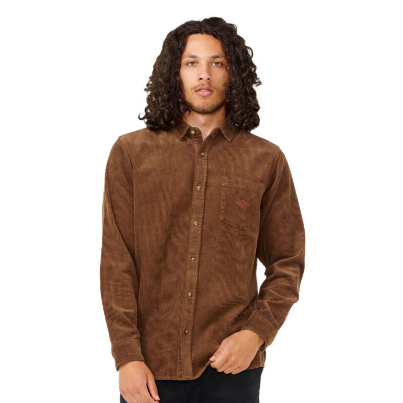 Camisa Rip Curl Classic Surf Cord - Marrón Camisa Rip Curl Classic Surf Cord - Marrón