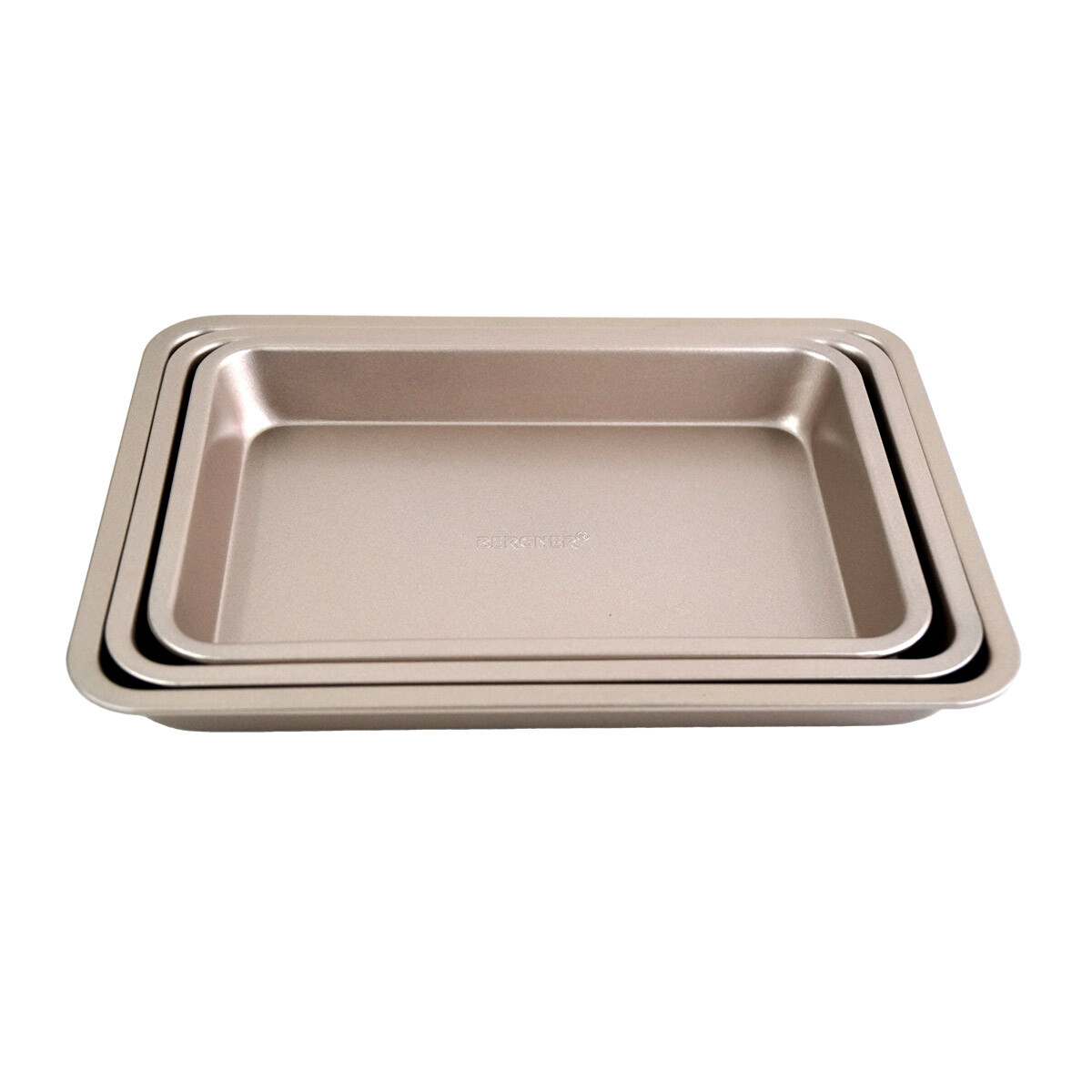 ASADERA RECTANGULAR X3PCS METAL 28.5X19X4/31.5X24X4/33.5X23.5X4 GOLDEN 