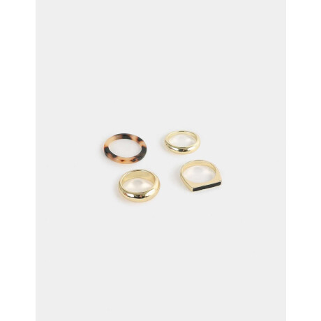 Sets Anillos De resina Dorado