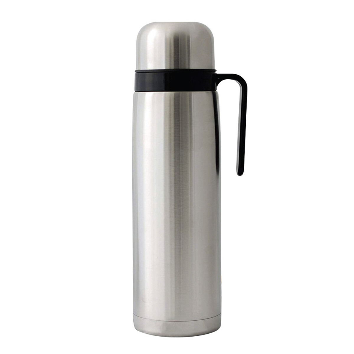 Termo acero inoxidable 1 lt con manija - PLATEADO 