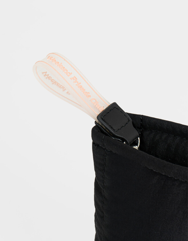 Porta Cosméticos Portacosméticos Puffy Negro - Negro