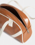 Bowling Tendencia Cartera Bowling Con Charms - Marron Chocolate