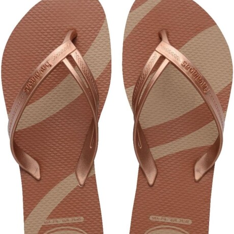 Sandalia de Mujer Havaianas Elegance Print Rosa - Dorado