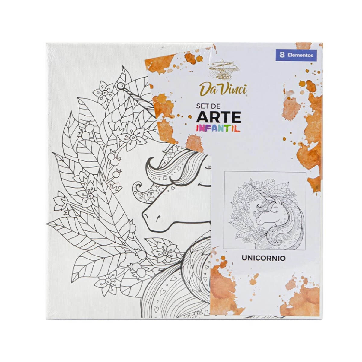 Set de arte Infantil Unicornio con bastidor 