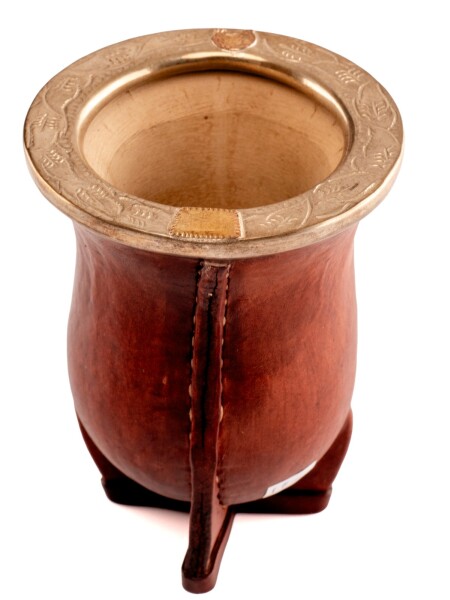 Mate porongo Plata y Oro M13