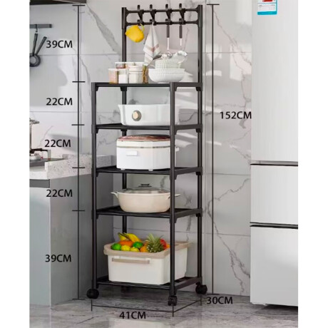 Organizador Cocina Baño Repisa 5 Niveles con Ruedas 001