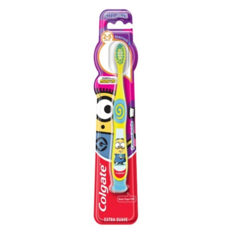 Cepillo de Dientes Colgate Smiles Minion o Barbie de 2 a 5 Años Cepillo de Dientes Colgate Smiles Minion o Barbie de 2 a 5 Años
