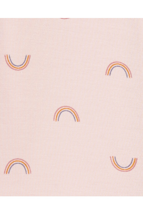 Pijama una pieza de viscosa Ecovero con pie, diseño arcoíris, colección Purelysoft Sin color