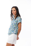 BLUSA STELLA ESTAMPADO VERDE Y AZUL