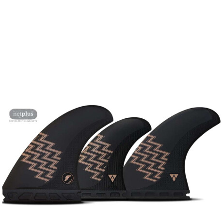 Quilla Futures Gerry Lopez 5 Fin Set Large Negro