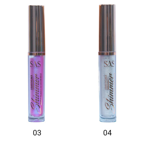 SAS Delineador líquido de ojos con brillo 6 colores Sas Delineador Líquido De Ojos Con Brillo 6 Colores