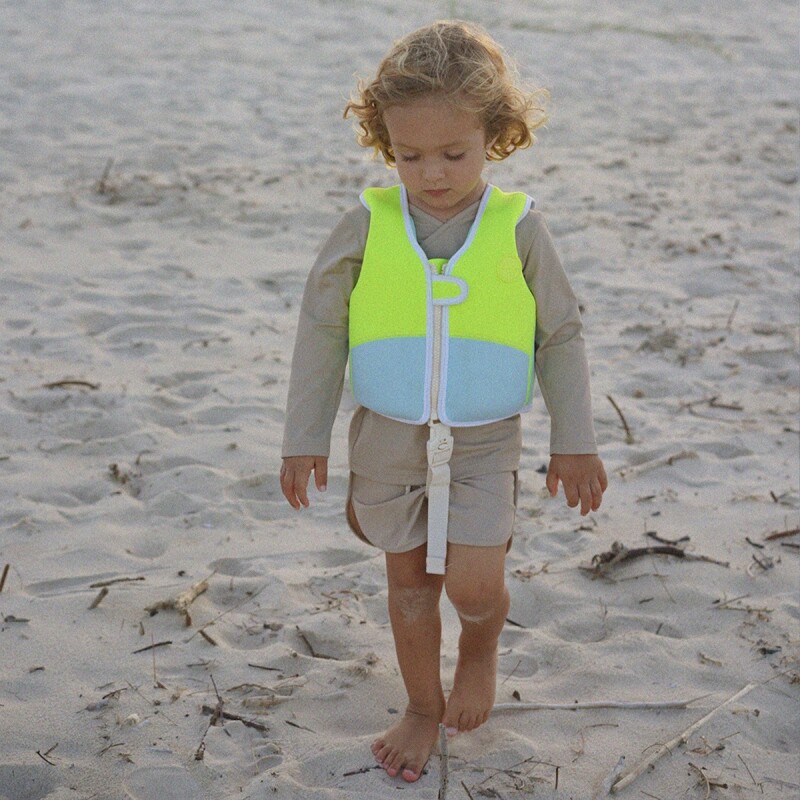 CHALECO Chaleco Salvavidas Niños Talle 1-2 Años Neon Yellow Sunnylife