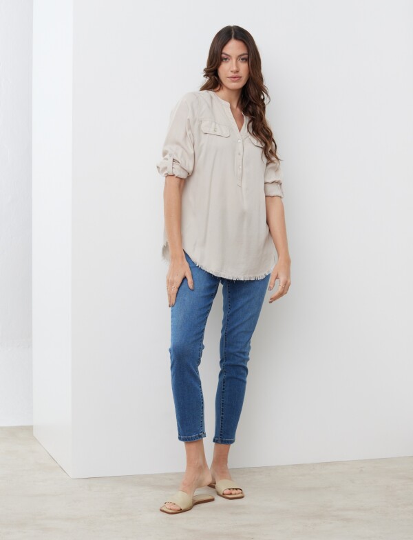 Blusa Flecos BEIGE