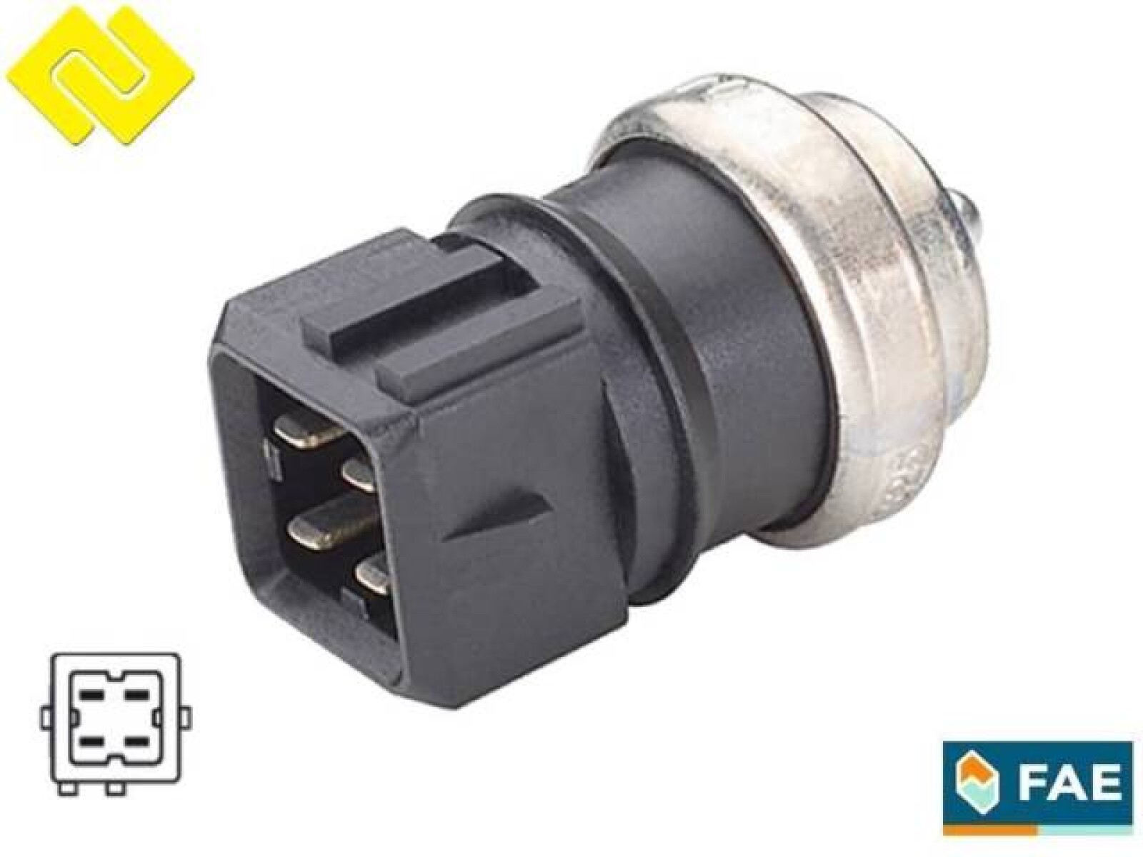 BULBO INTERRUPTOR - TEMP RE CLIO II-LAGUNA SIN ROSCA INYECCION FAE 