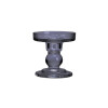 Candelabro Portavelas de Vidrio Color Humo 8.6cm Candelabro Portavelas de Vidrio Color Humo 8.6cm