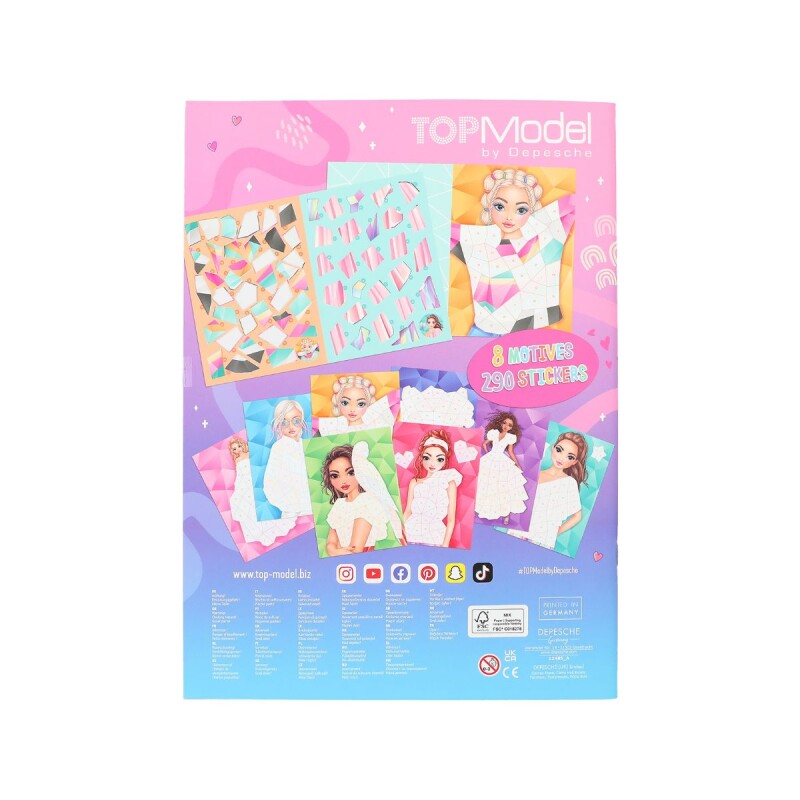 Libro de Stickers por números Top model Fantasy