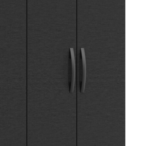 Armario Ropero Placard de 6 Puertas Línea Plus con 2 Cajones y Perchero Horizontal - MDP - Negro Armario Ropero Placard de 6 Puertas Línea Plus con 2 Cajones y Perchero Horizontal - MDP - Negro