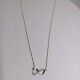 Cadena y colgante infinito forma corazon con zirconias Cadena y colgante infinito forma corazon con zirconias
