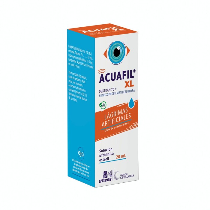 ACUAFIL XL SOL. OFTALM. FR. X 20 ML. única