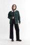 Campera de pana con corderito VERDE
