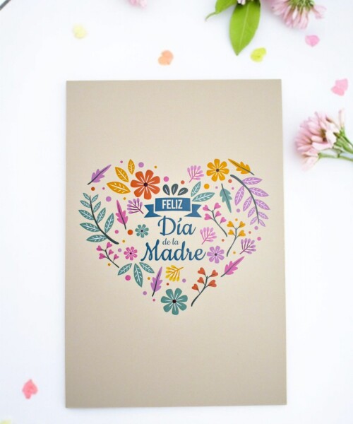 Tarjeta día de la madre 10x15. DISEÑO 1