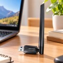 Adaptador Bluetooth Usb Wifi Doble Banda con Antena Vention Adaptador Bluetooth Usb Wifi Doble Banda con Antena Vention