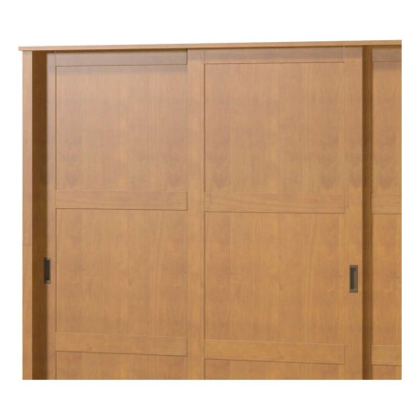 Ropero 3 puertas corredizas 3 cajones Madera maciza Marron
