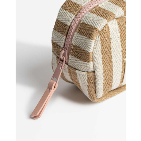 Portacosméticos Con Tag Marron Beige