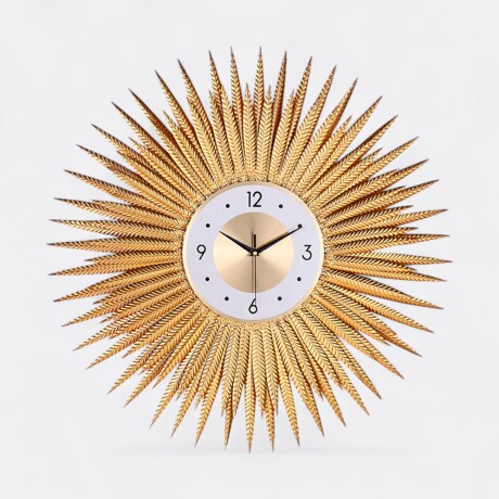 Reloj De Pared Sol Flechas Doradas Reloj De Pared Sol Flechas Doradas