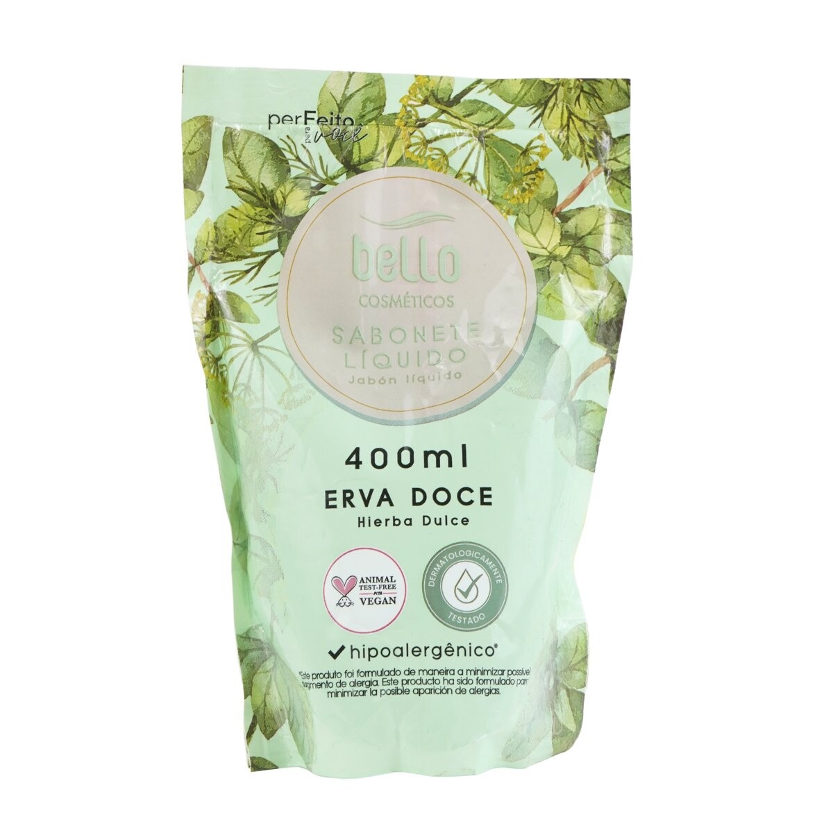 Jabon liquido Bello Hierbas Dulce 400ml 