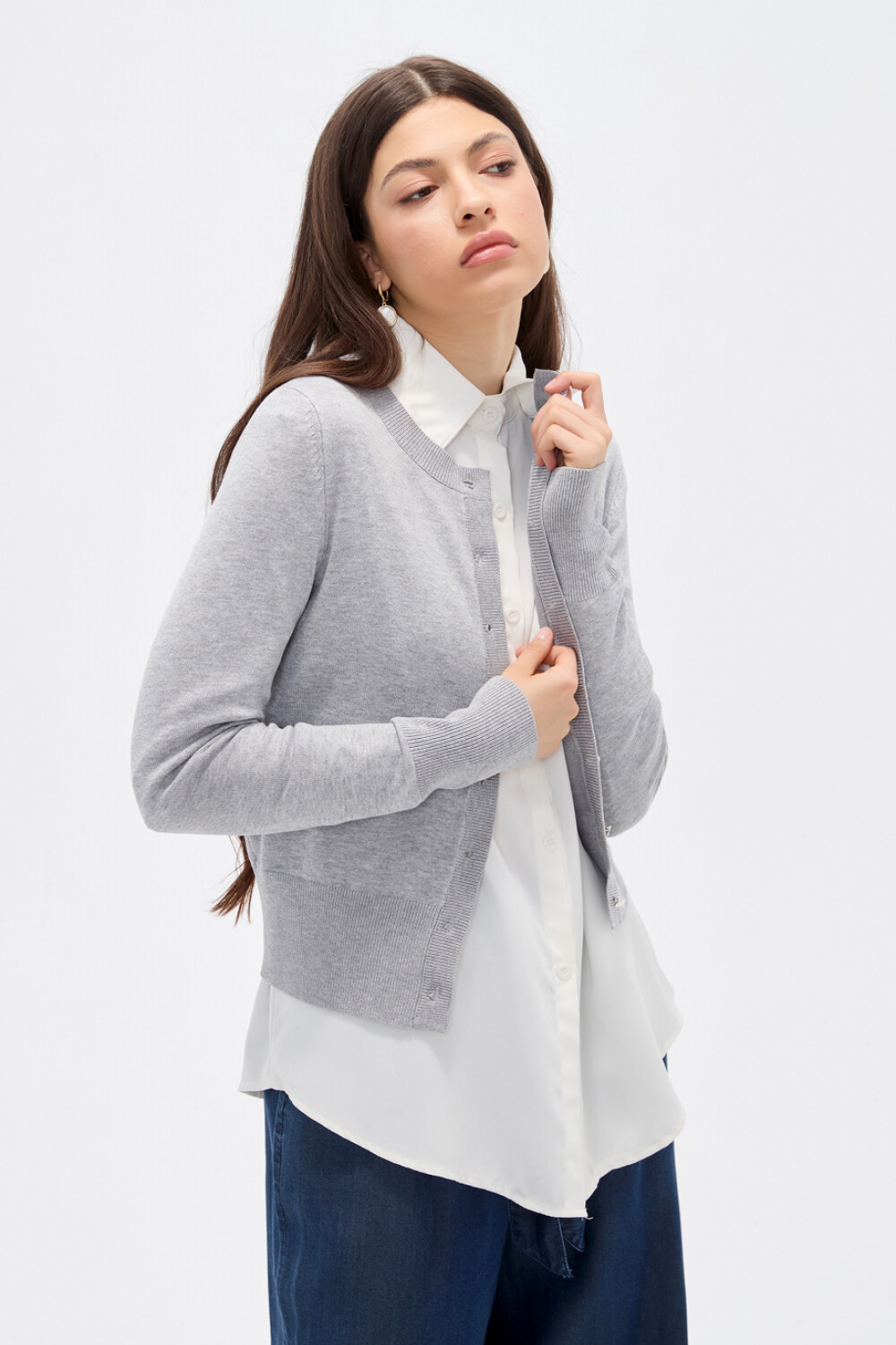 Saco Sylven Gris Melange Medio