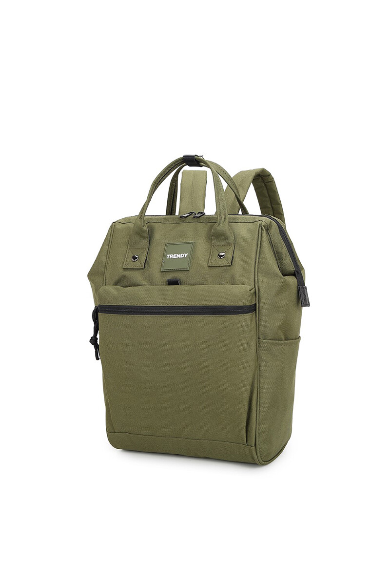 Mochila boca de pez multicierres - Verde 