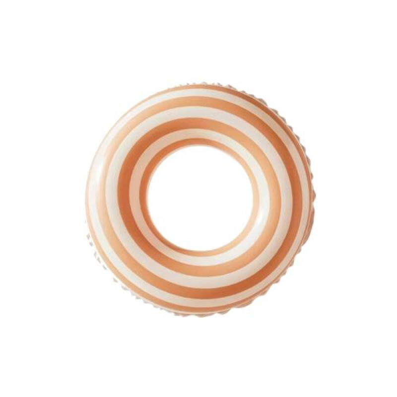 Flotador inflable redondo a rayas Rosa