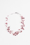 Collar cuentas acrílico bordo