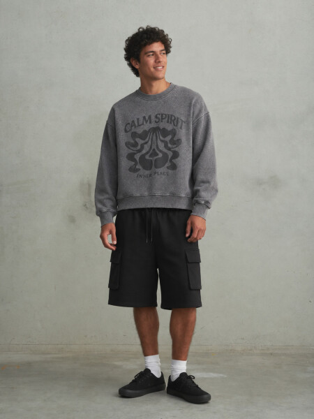 BUZO MAURICIO GRIS OSCURO