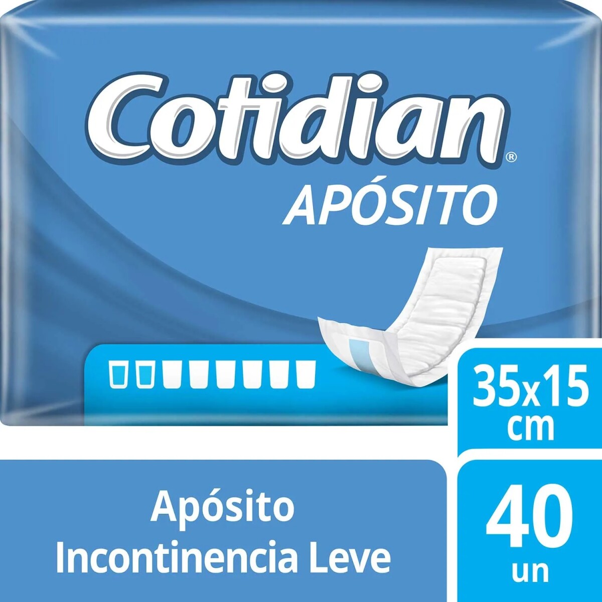 Apósito para Incontinencia Cotidian 40 Unidades 