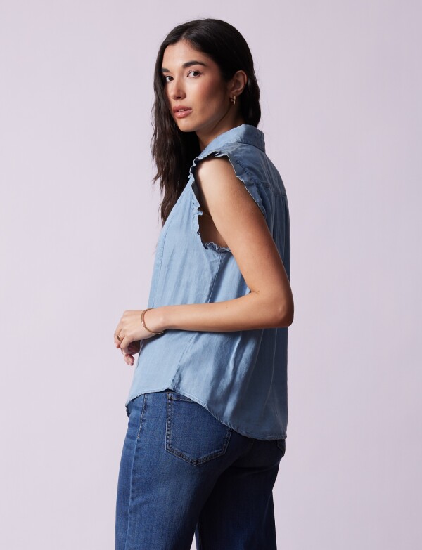 Blusa Lyocell JEAN CLARO